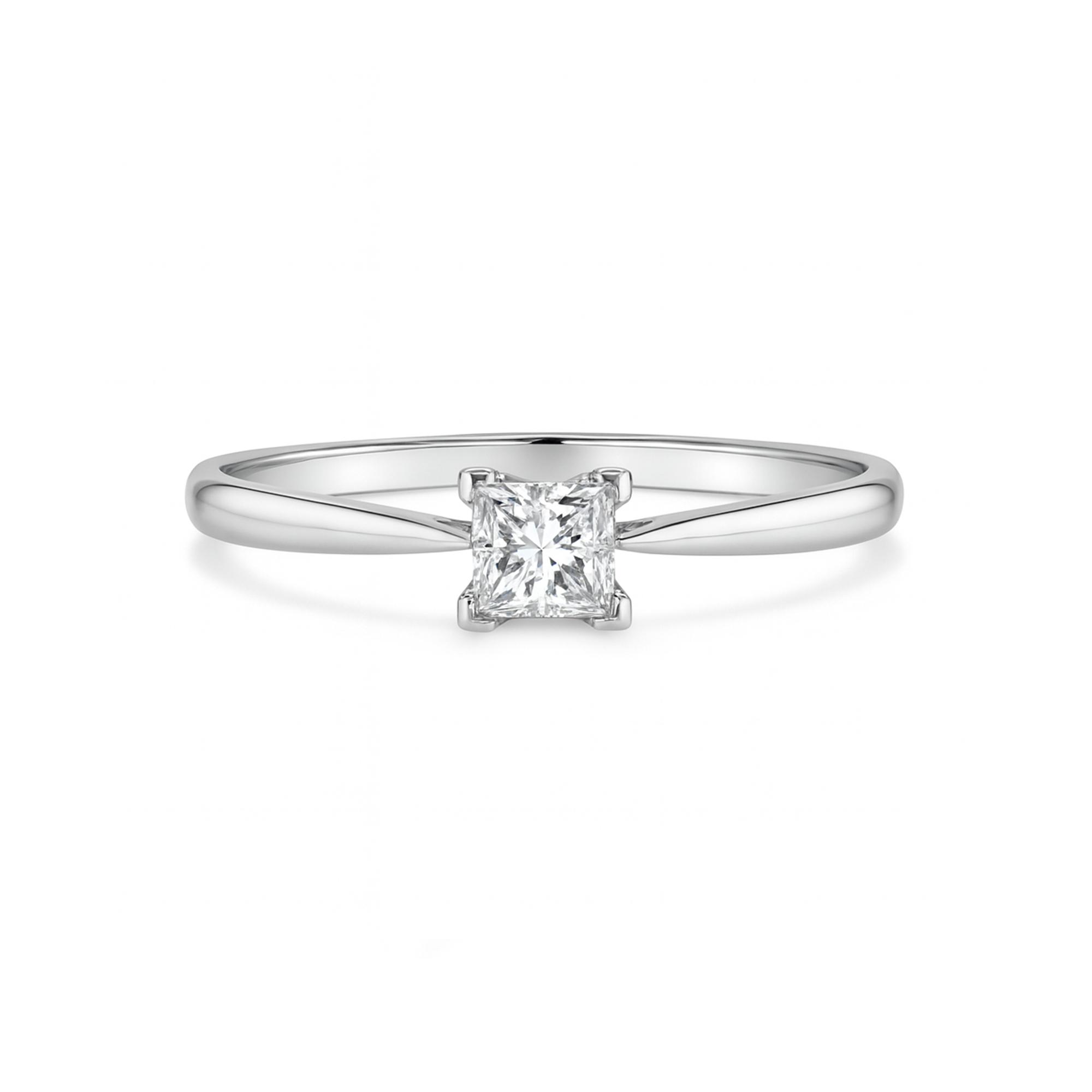 0.50 Carat Princess Lab Diamond Ring Dubai