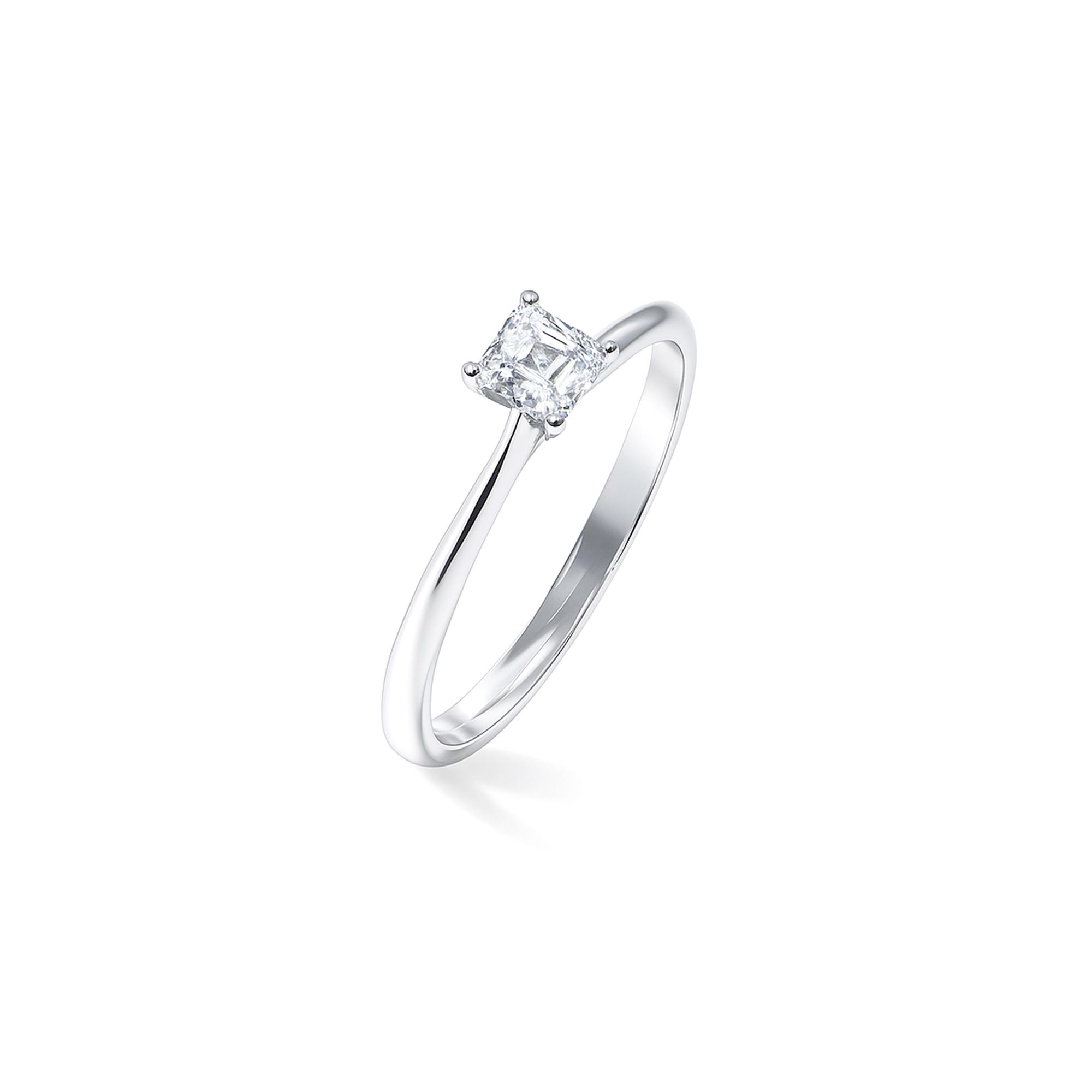 0.30 carat Asscher diamond ring