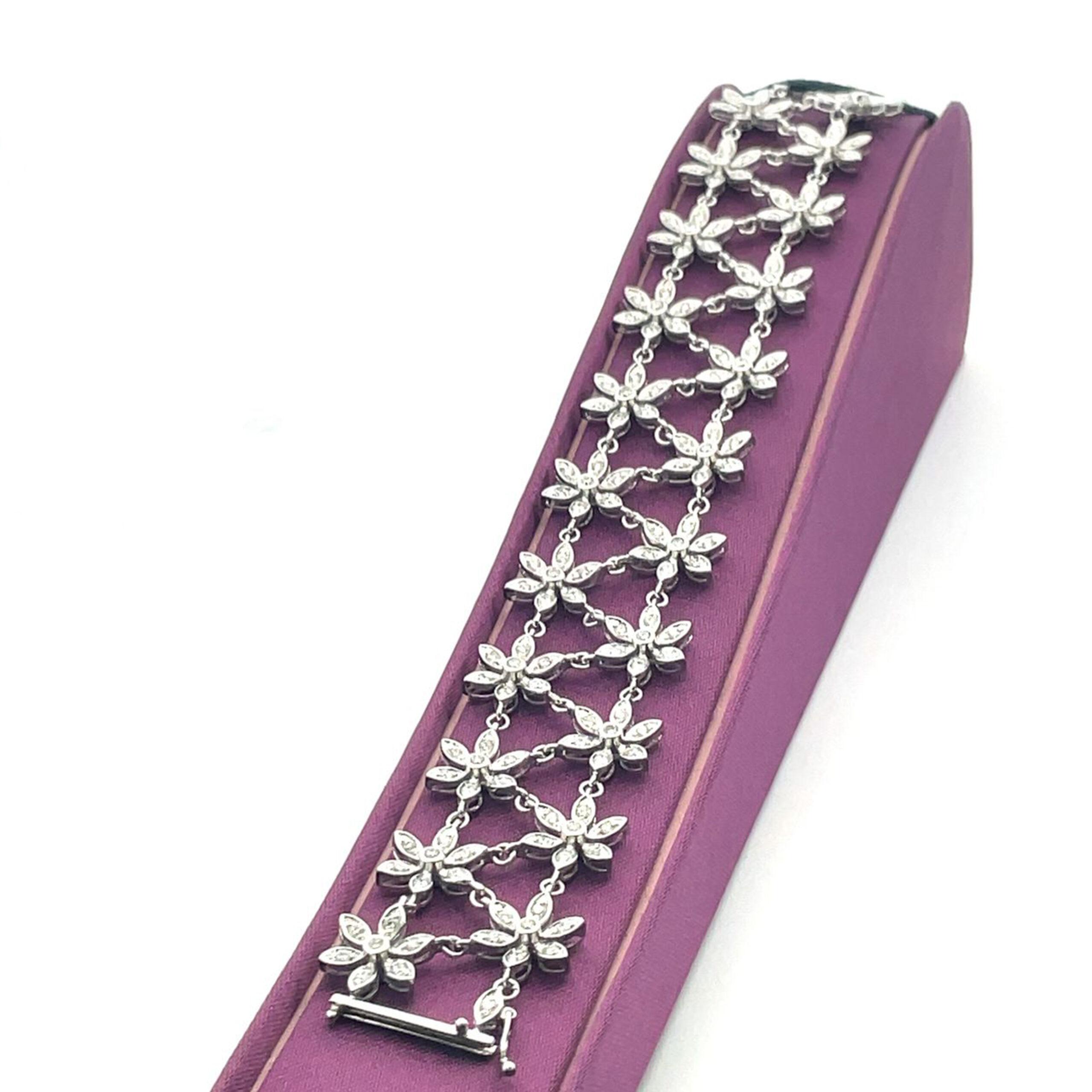 Fancy design lab diamond bracelet
