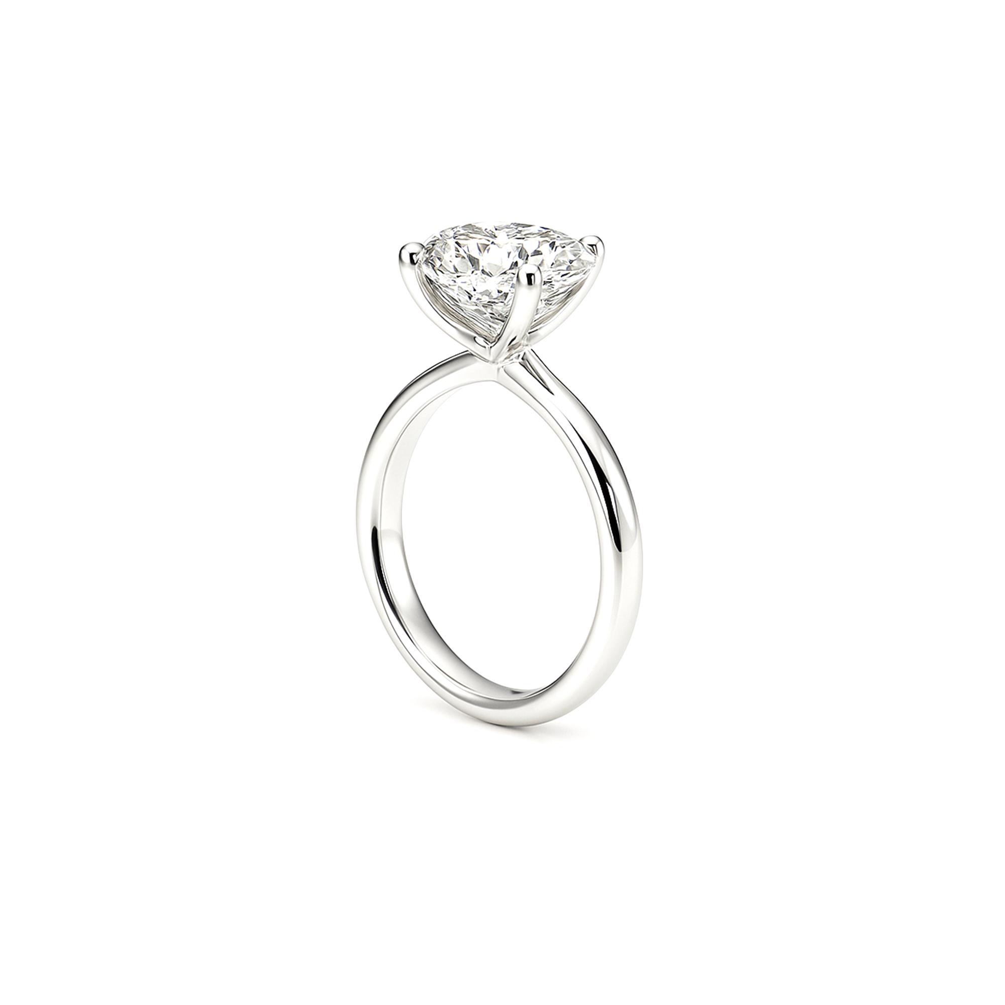 Round lab diamond ring Dubai