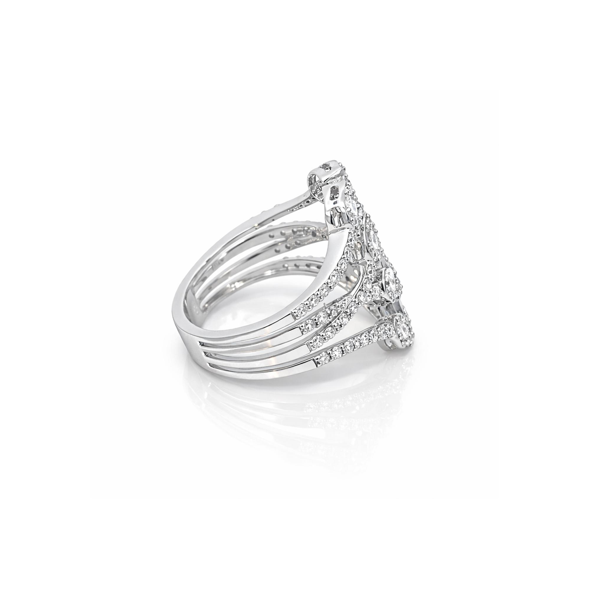 Baguette lab diamond ring Dubai