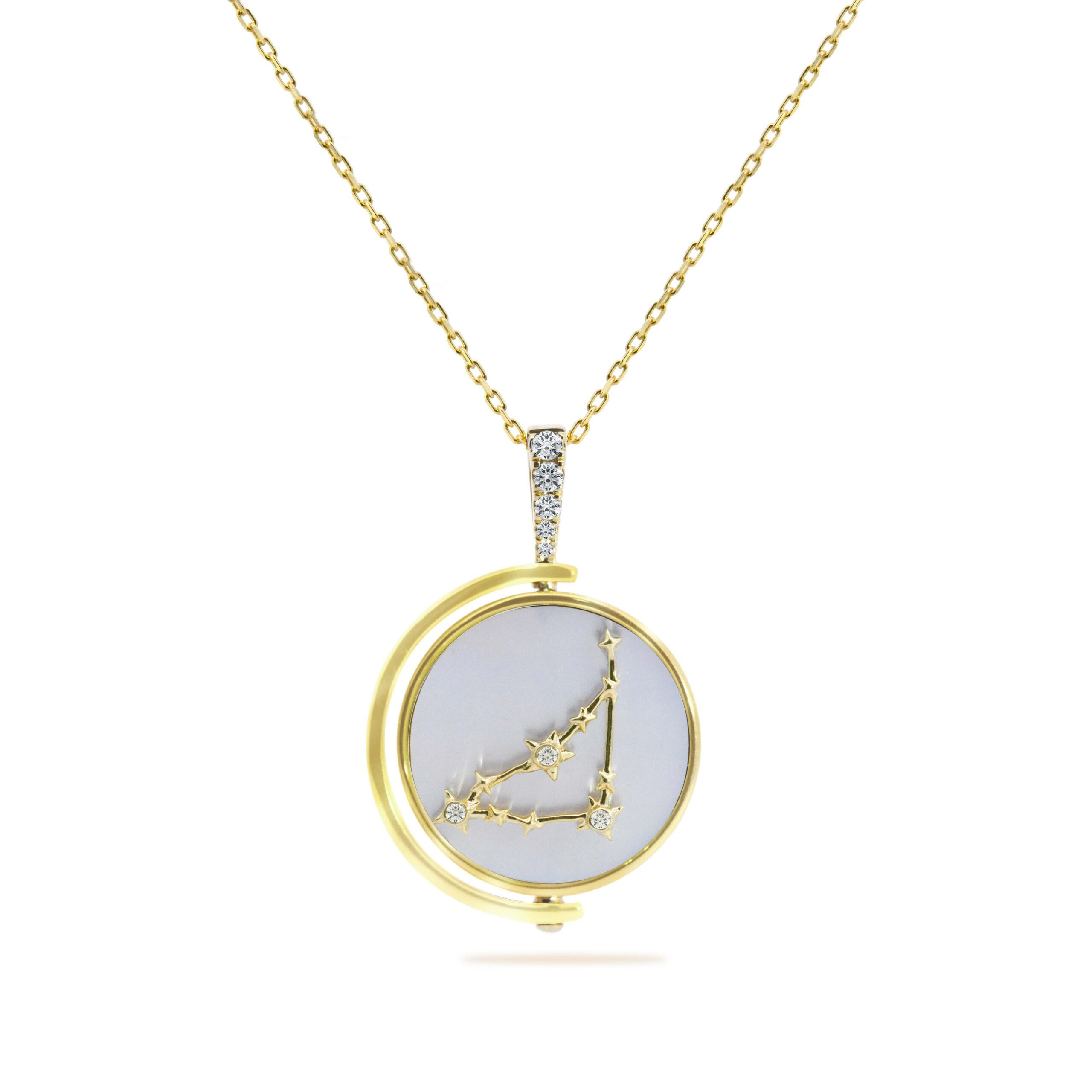 Lab diamond Capricorn Zodiac pendant Dubai