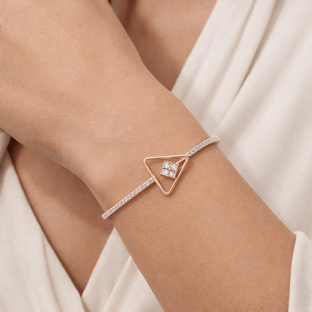 Triangle Lab Diamond Bangle Dubai