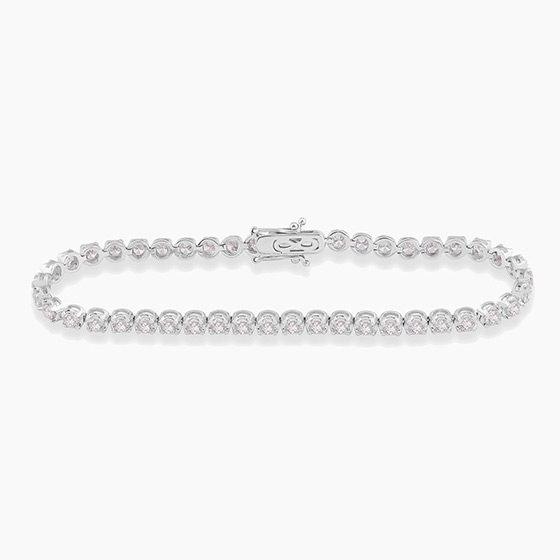Flexible lab Diamond Bracelet