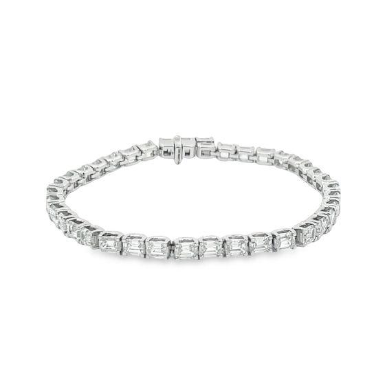 Customized Emerald Cut lab diamond Bracelet
