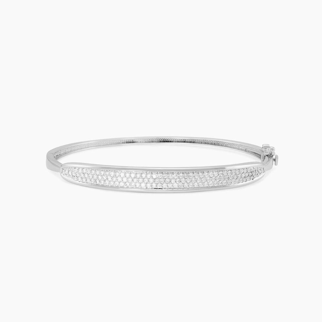 Lab Diamond Bangle in pave setting