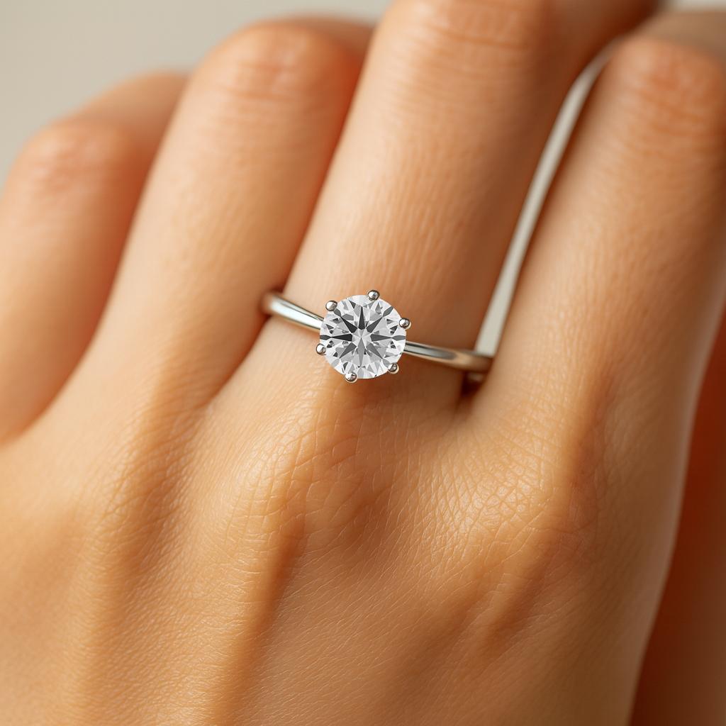 Lab Diamond Engagement Ring Dubai