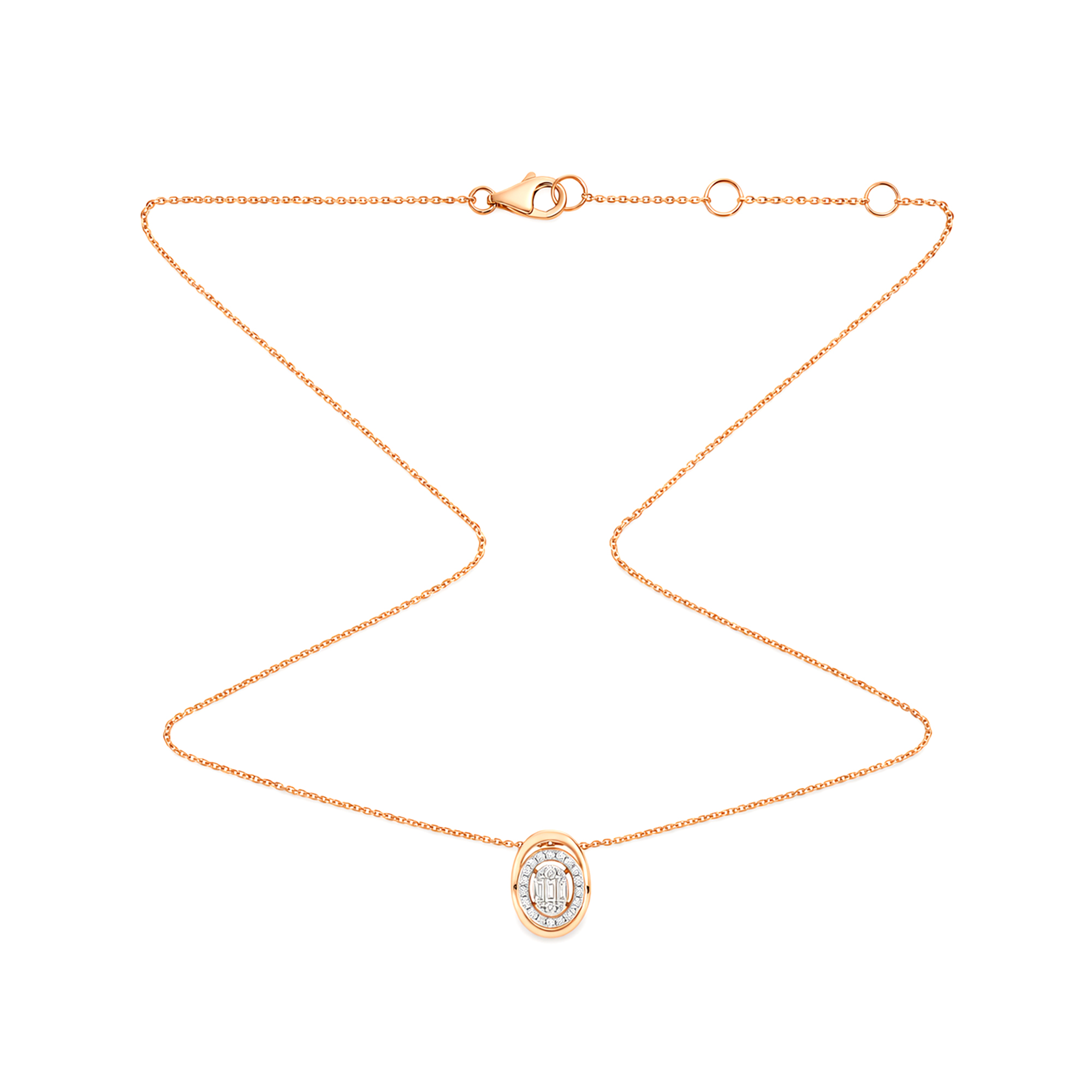 Lab Diamond Studded Necklace