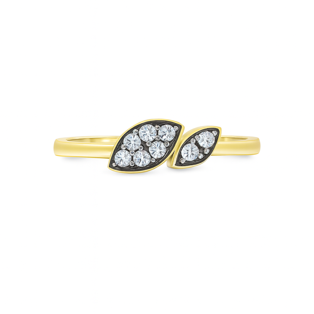 Double marquise shape lab diamond ring UAE