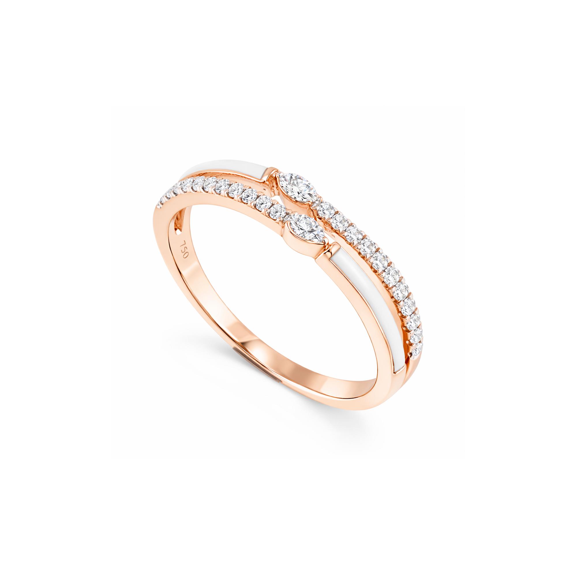 Duet lab diamond ring