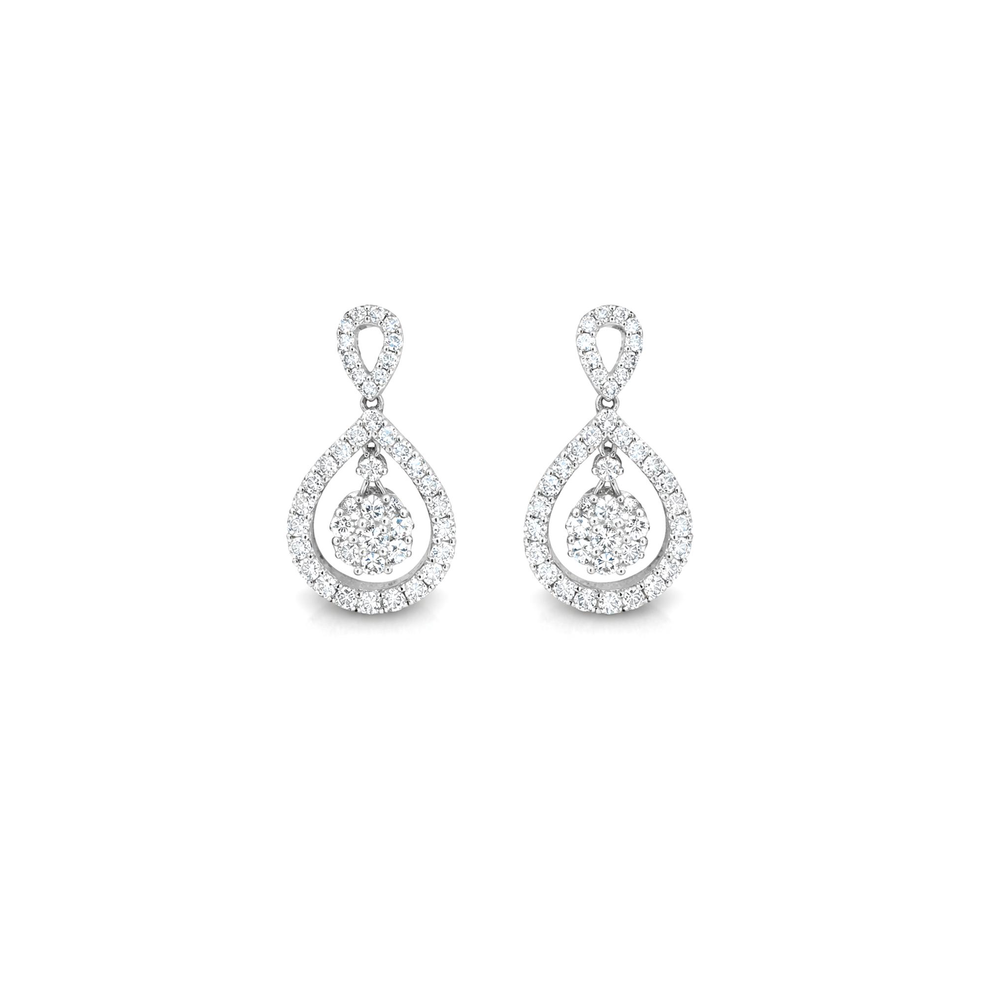 Hanging Lab Diamond Earrings