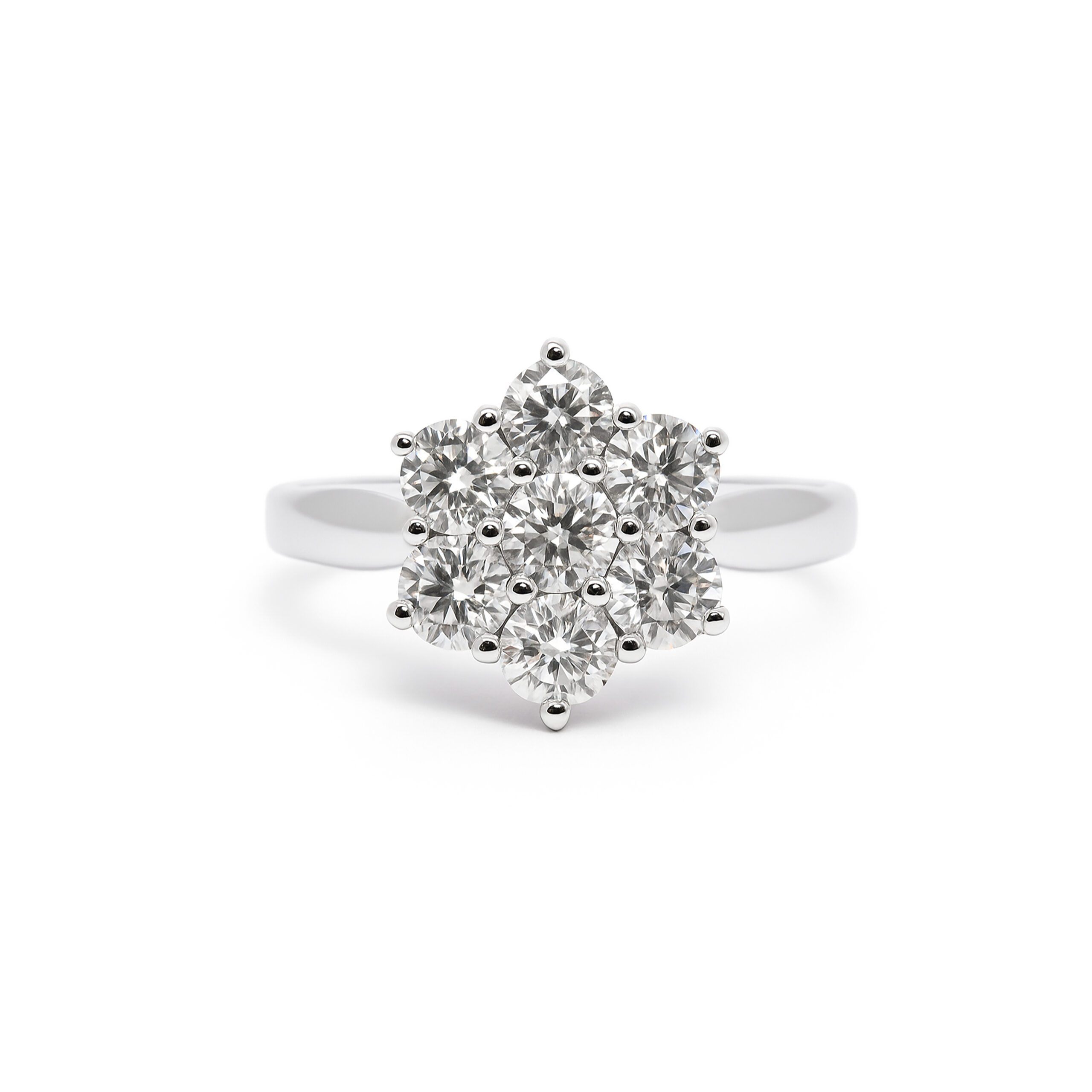 Floral Lab Diamond Cluster Ring