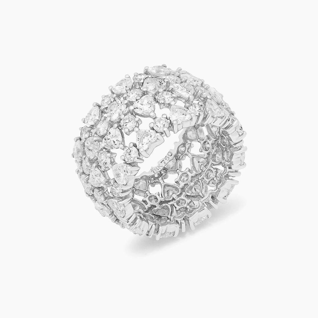 Full Eternity Wedding Ring with Lab diamonds
