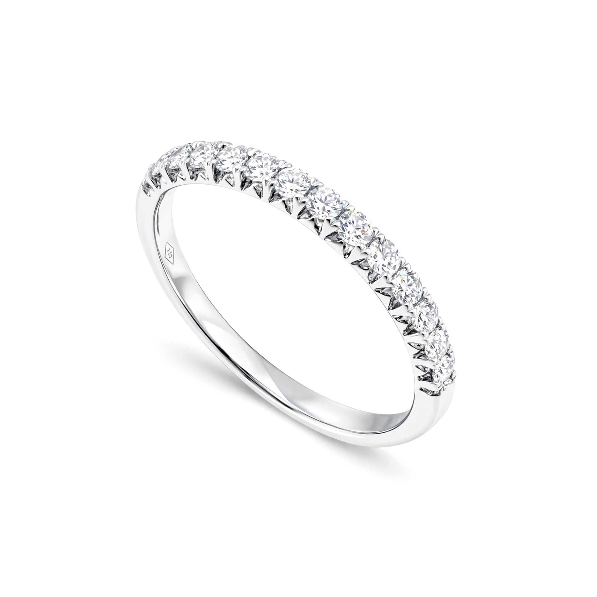 Lab diamond Half eternity band