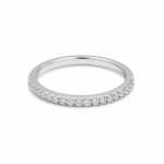 Lab diamond Half Eternity Ring in white gold