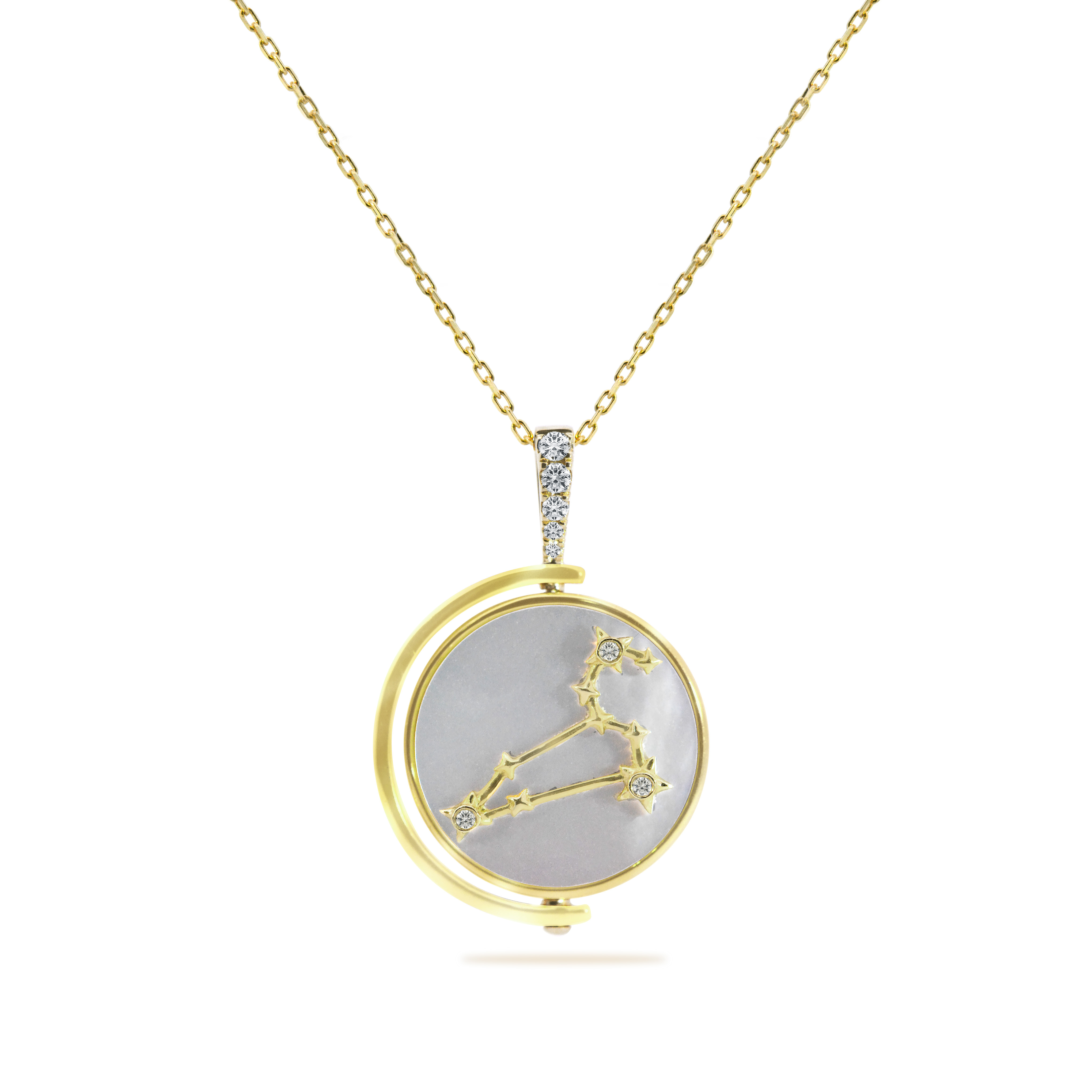 Lab diamond Leo Zodiac pendant Dubai