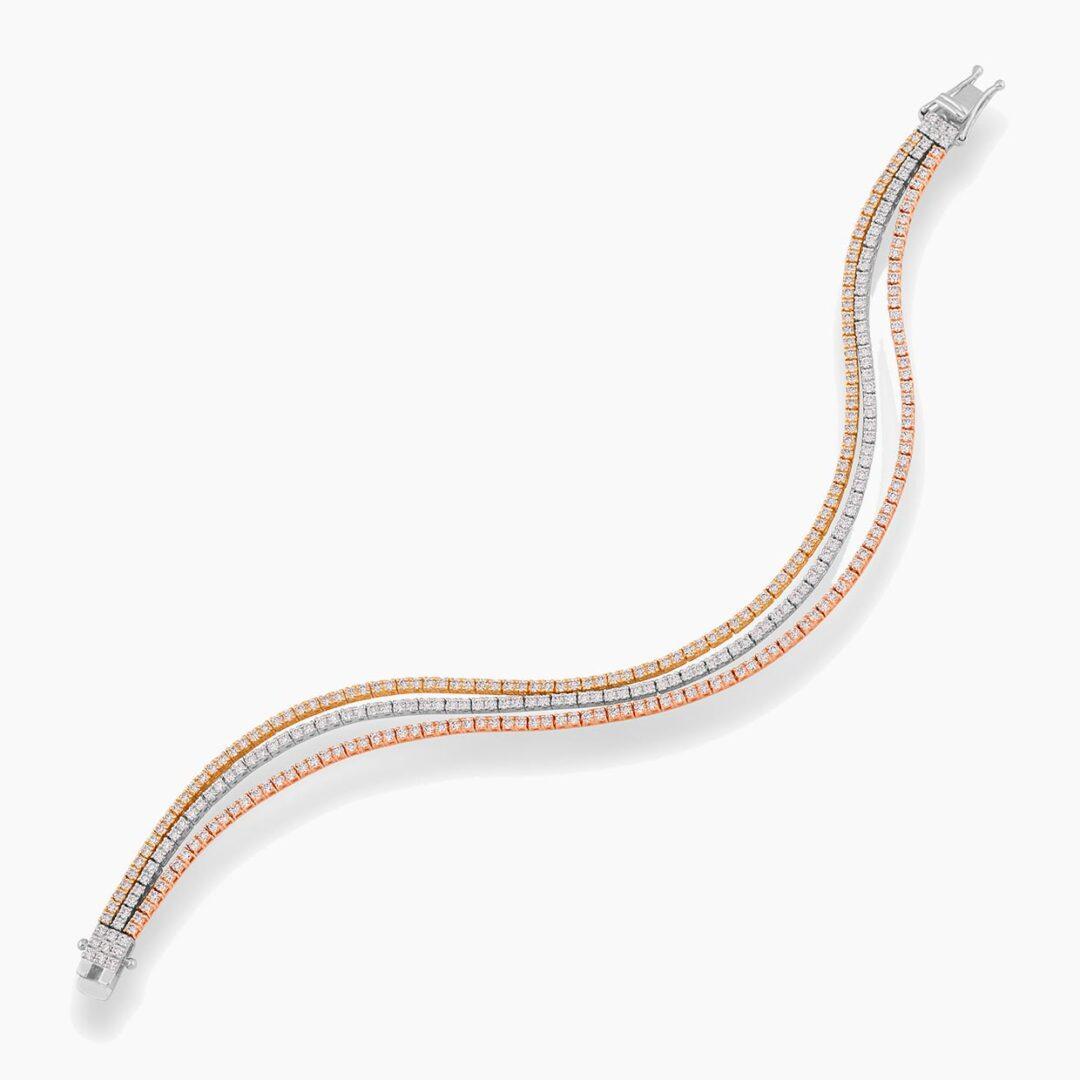 3 line lab diamond Bracelet Dubai