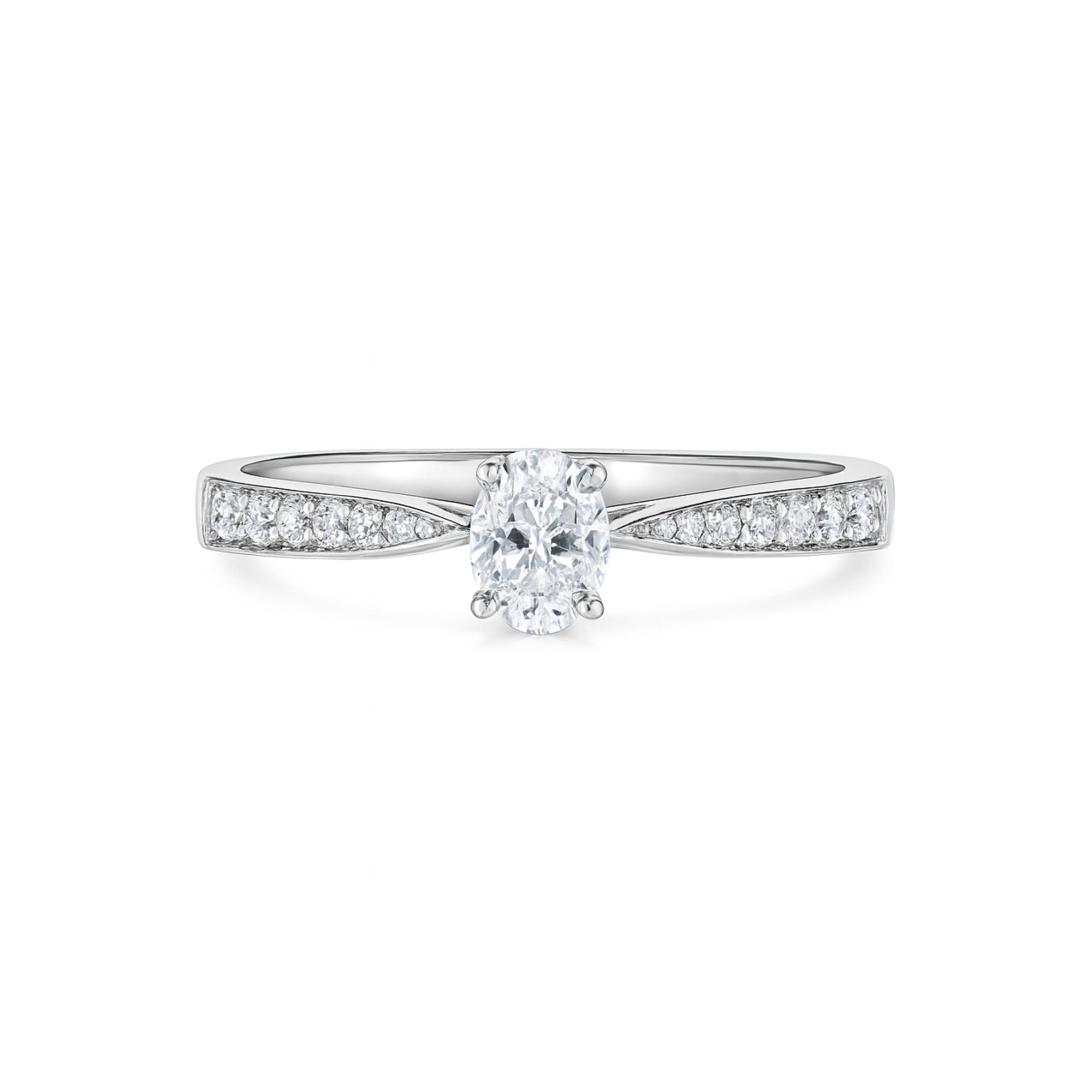 Oval Cut Lab Diamond engagement Ring UAE