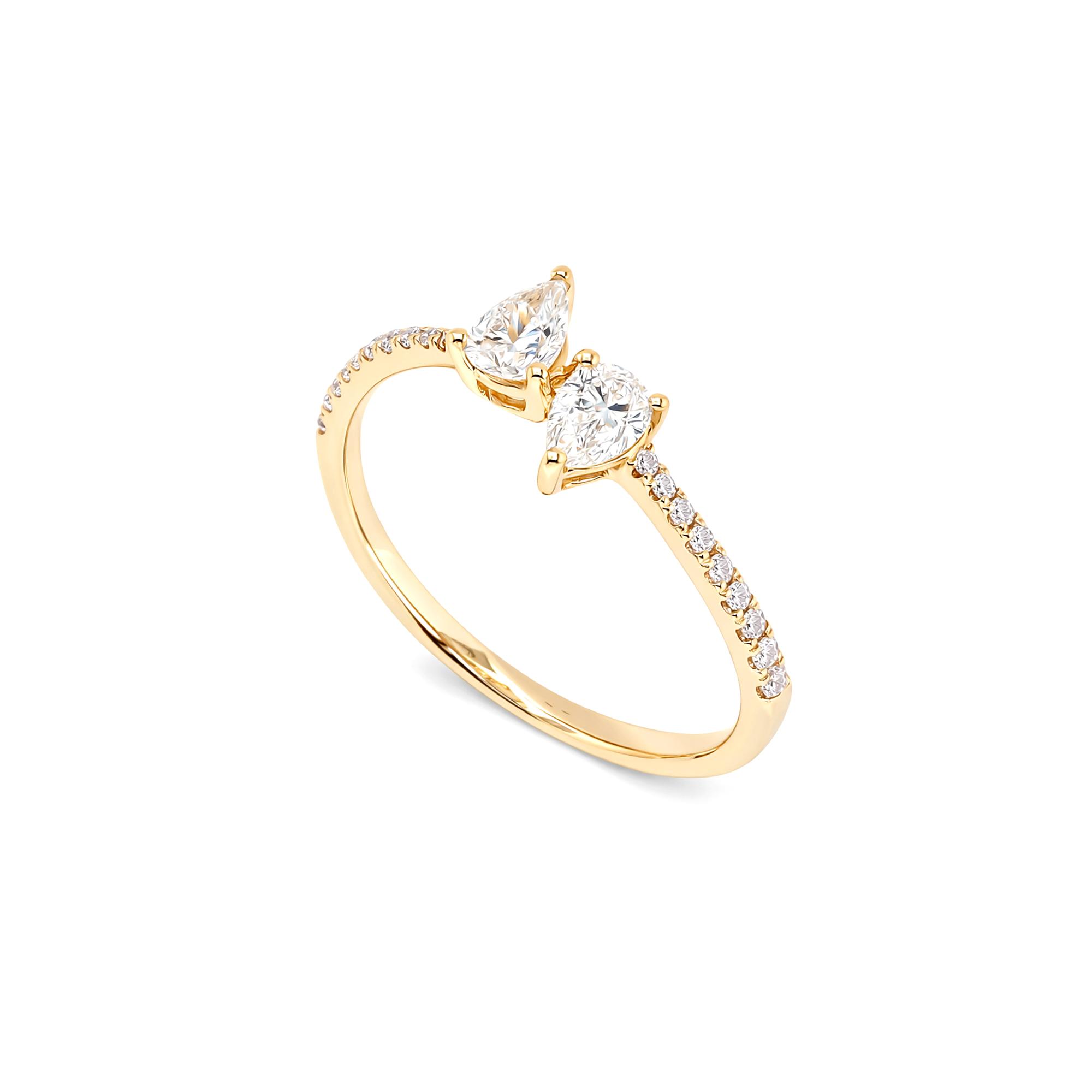 Pear diamond Ring