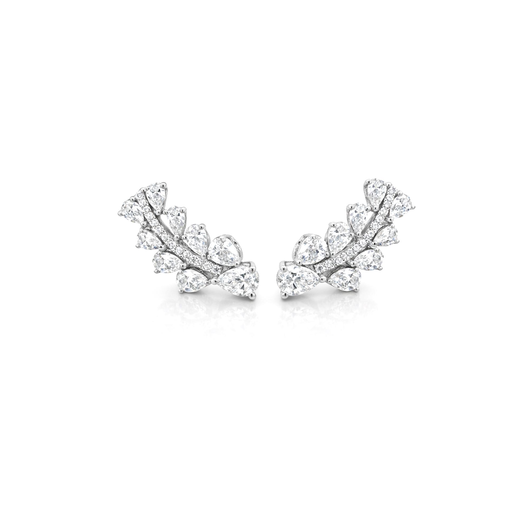 Exclusive Pear shaped lab diamond earrings