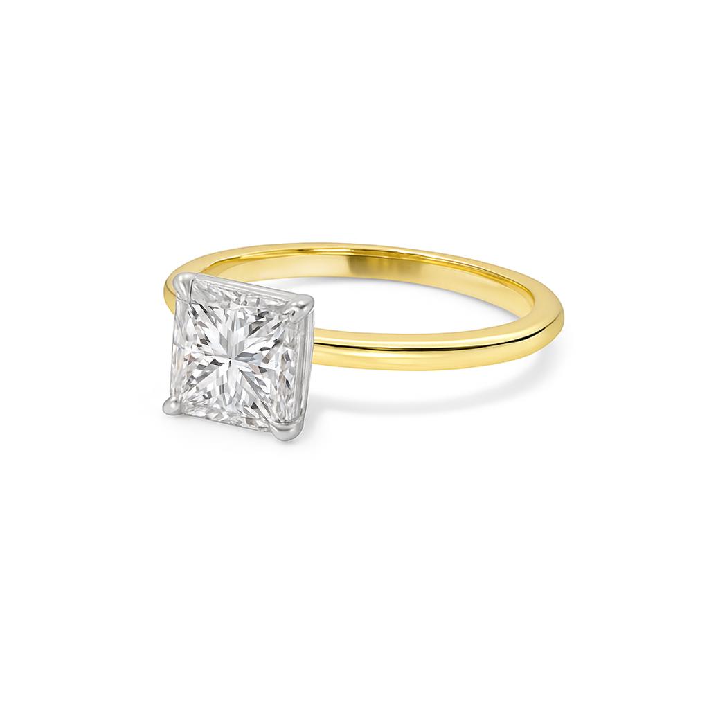 Princess Cut Lab Diamond Engagement Ring UAE