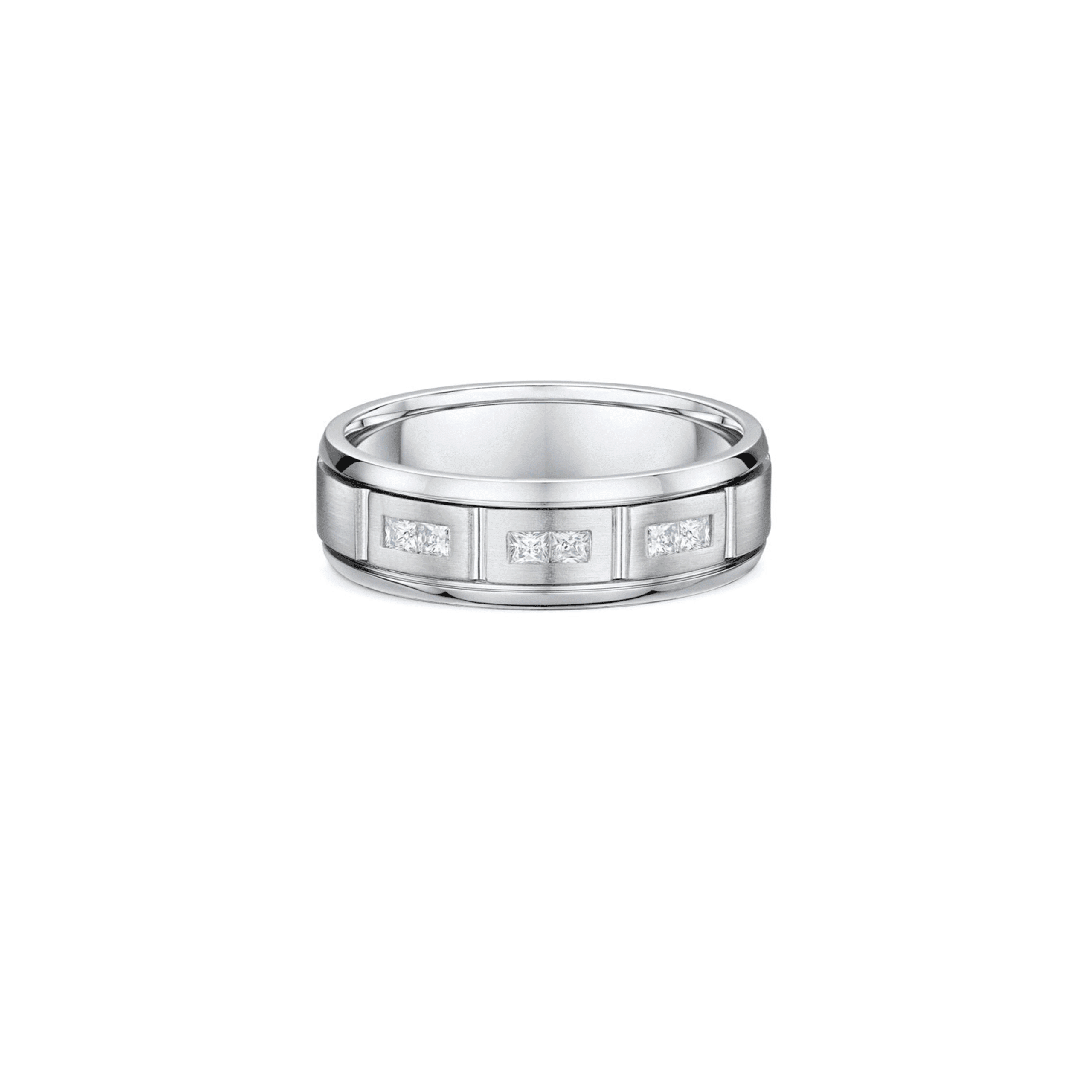 Princess cut Lab diamond Wedding band