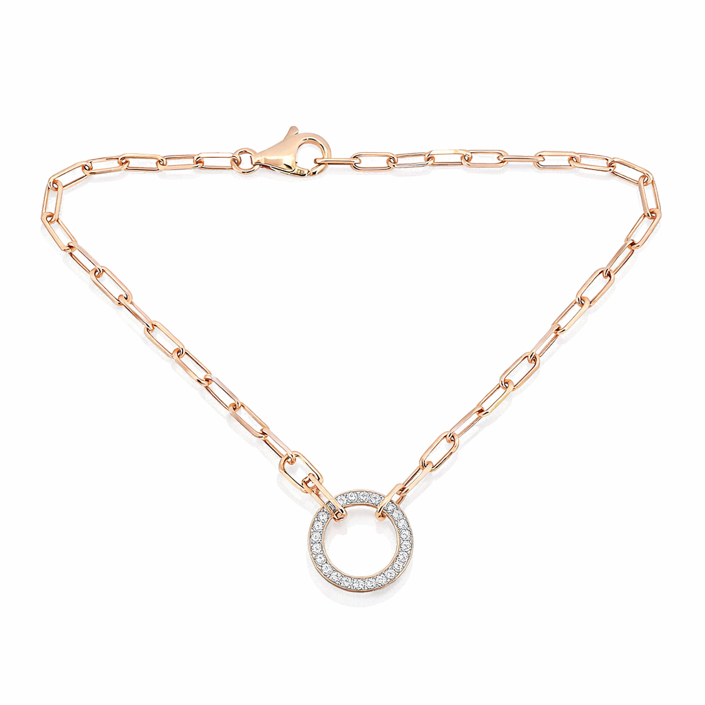 Round Shaped lab Diamond Bracelet Dubai