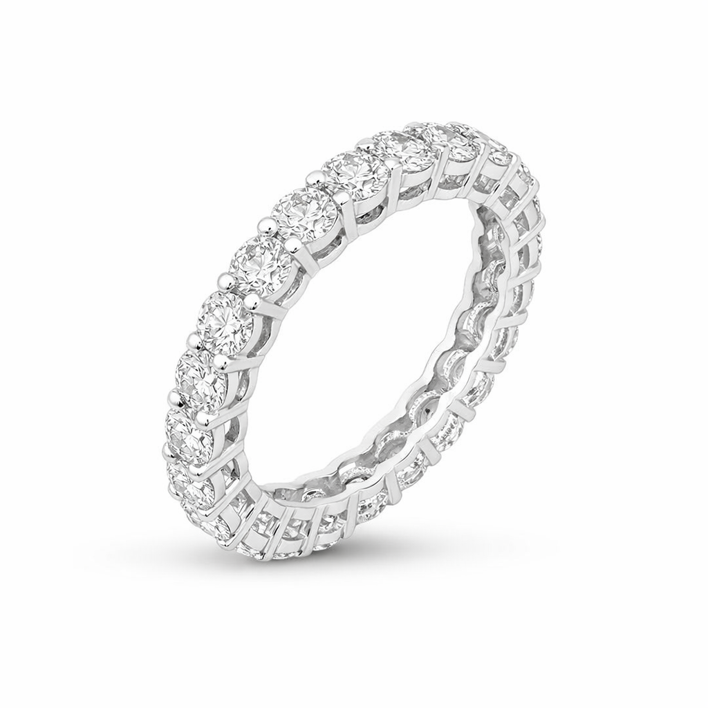 Round diamond Lab Eternity Ring Dubai
