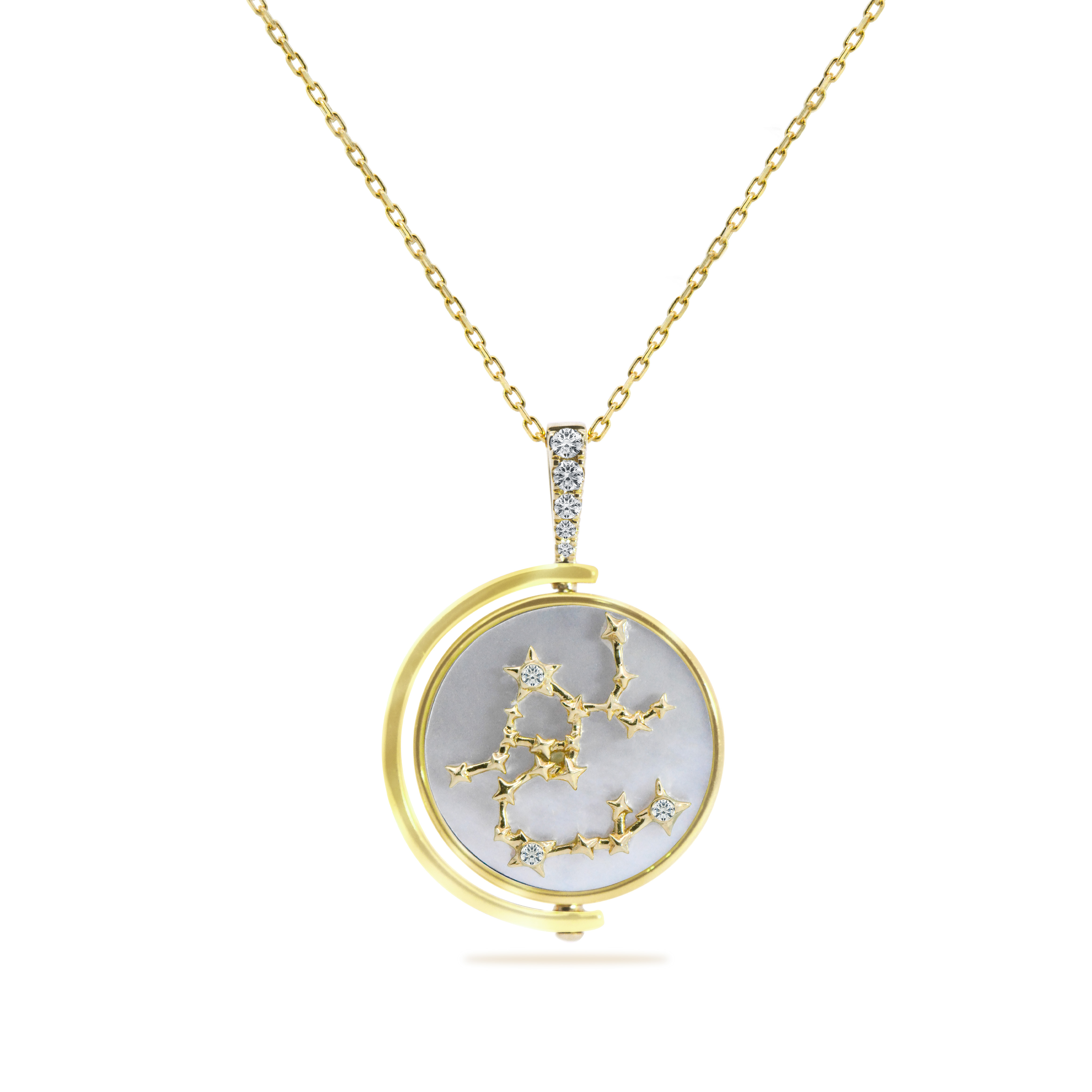 Lab diamond Sagittarius Zodiac pendant Dubai