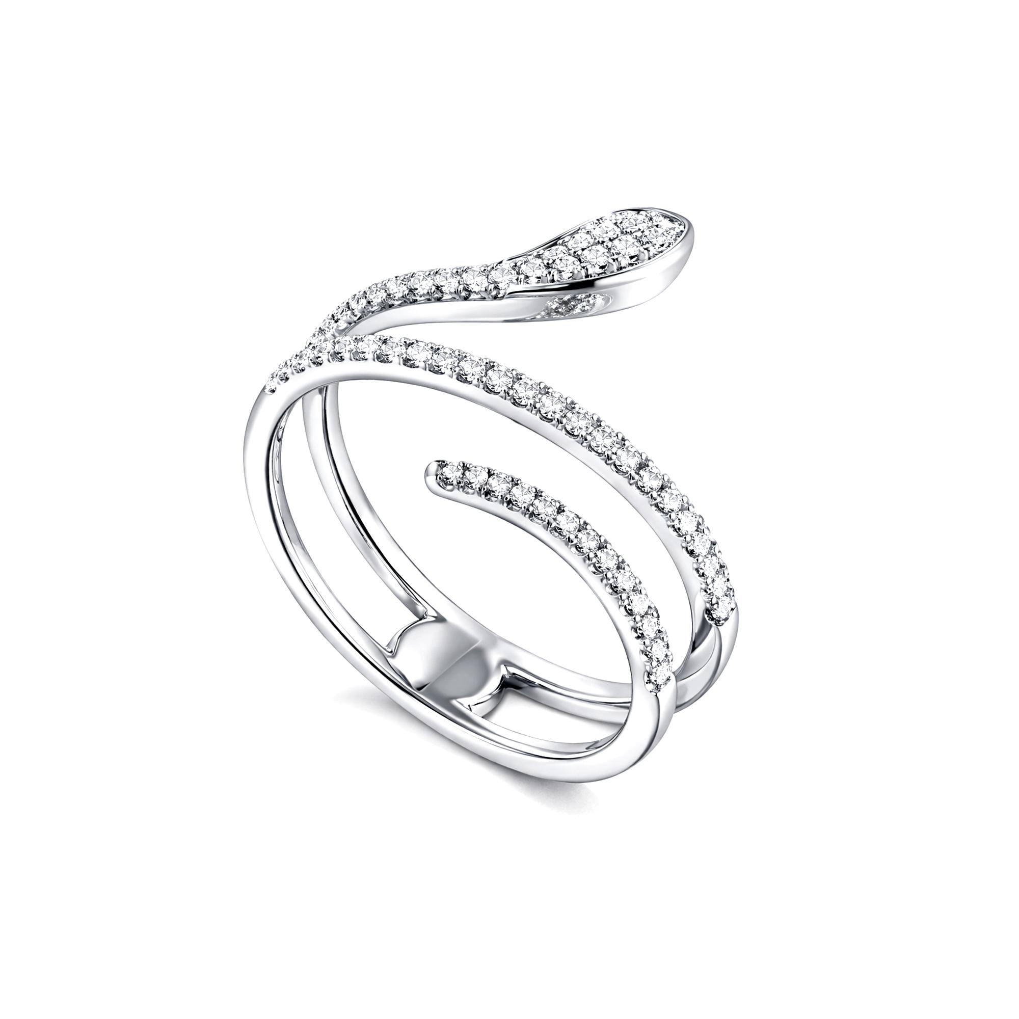 Lab diamond Snake Ring