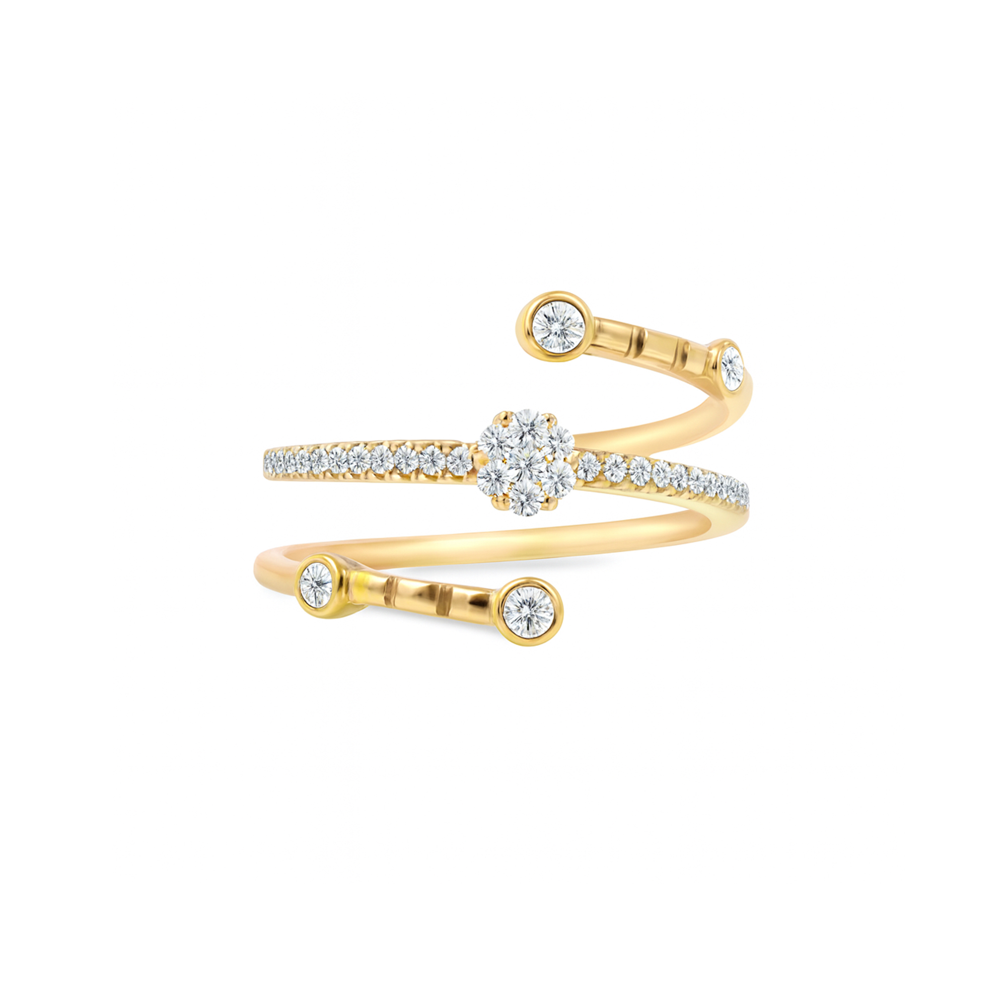 Spiral Lab Diamond ring