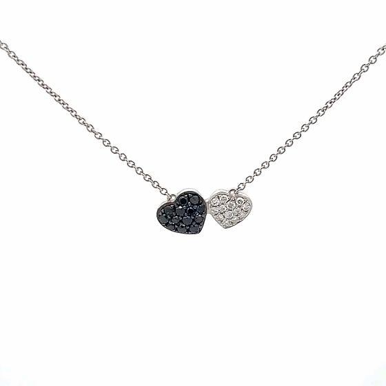 Twin Lab diamond Heart Necklace