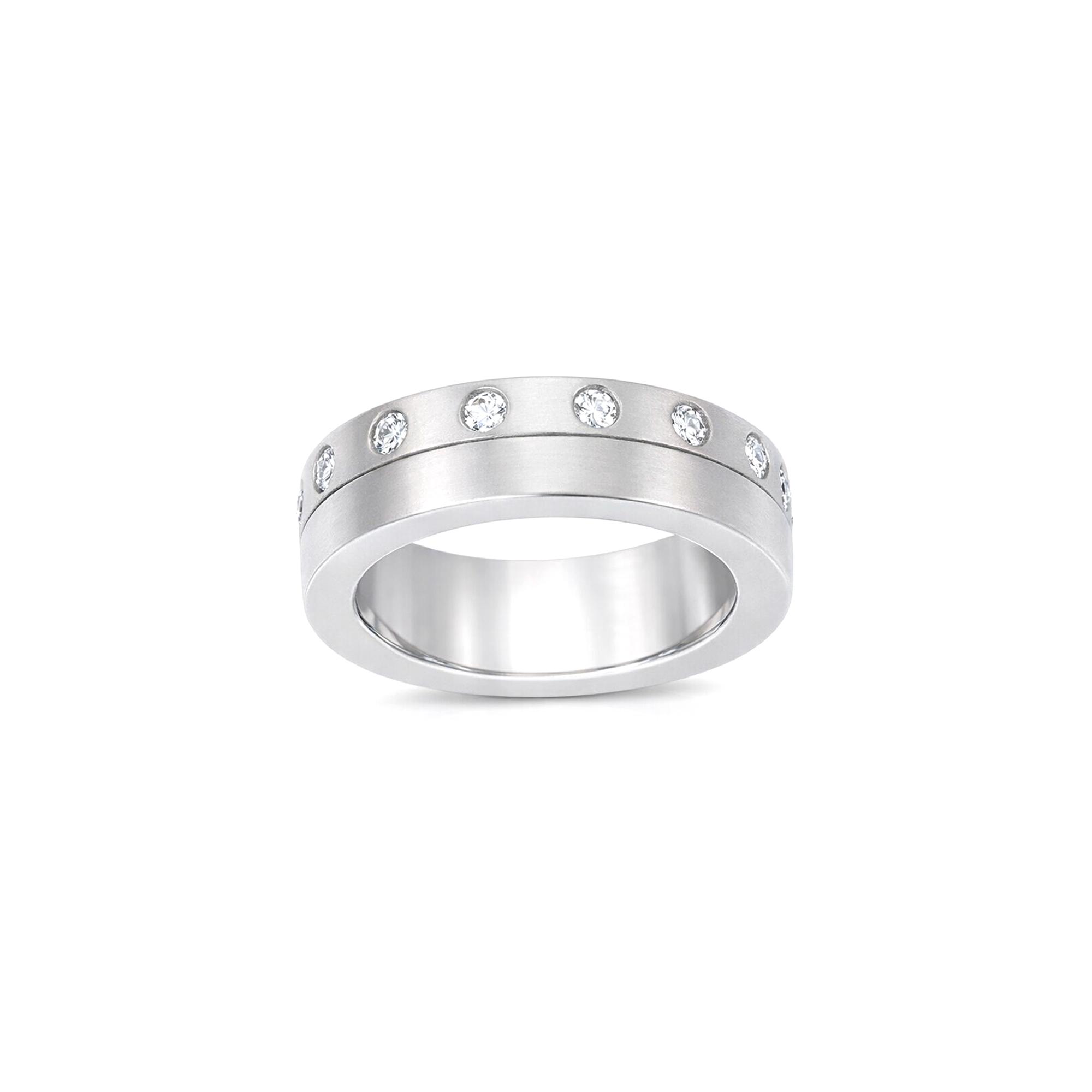 Lab diamond Wedding band in Matte finish