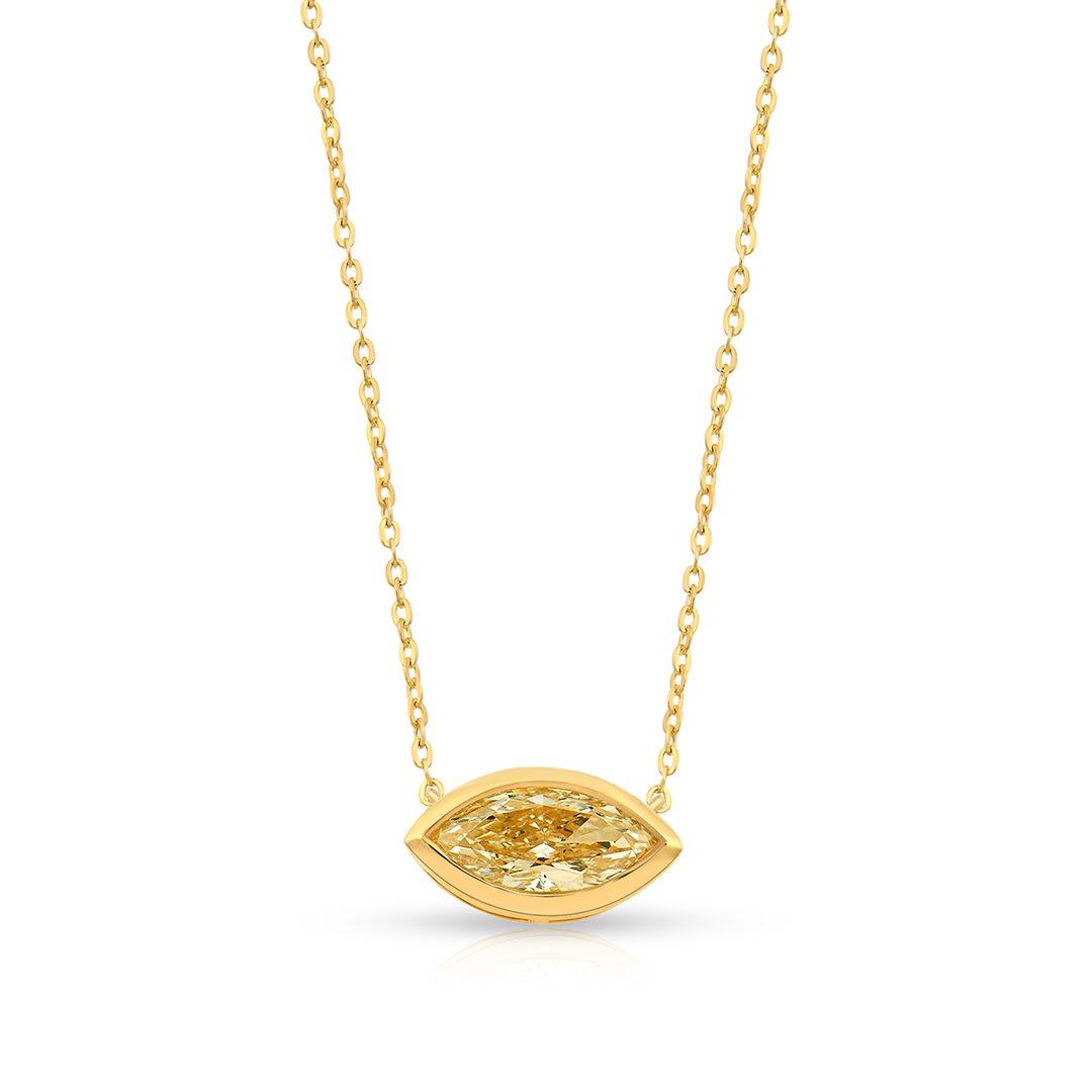 Yellow Lab Diamond Pendant